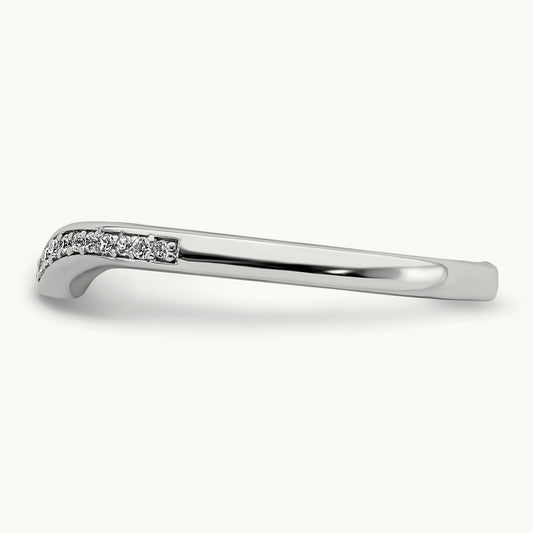 Contoured Diamond Band — photo set
