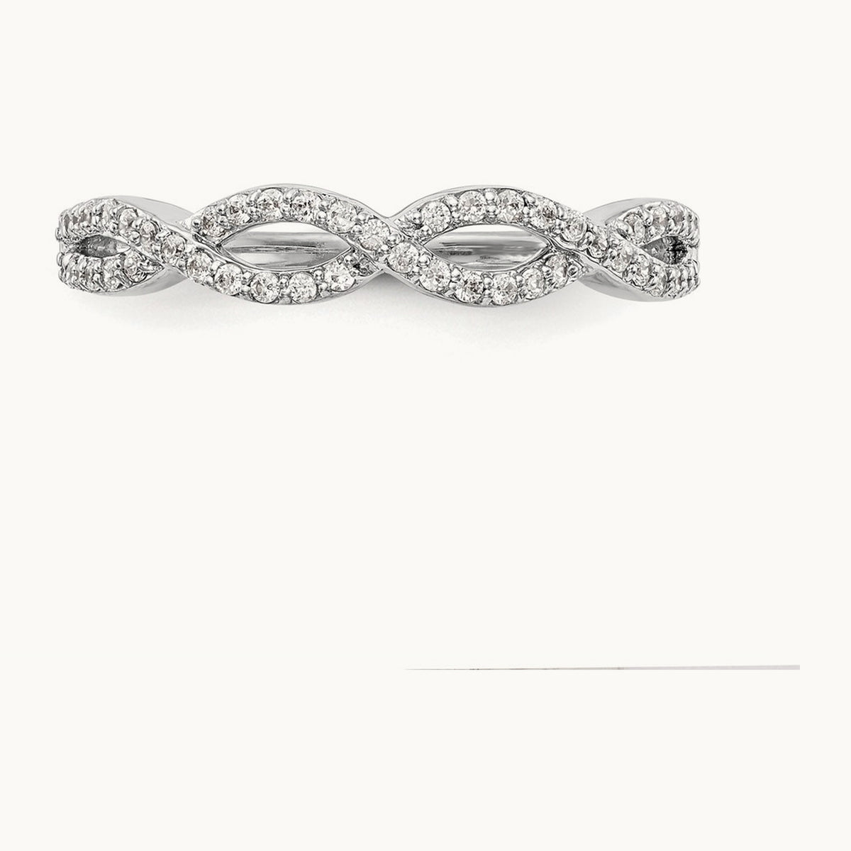 Diamond Band, 14K White Gold