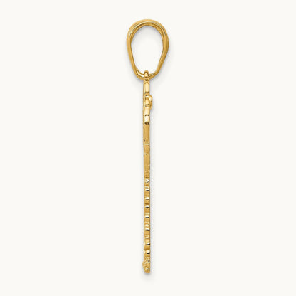Palm Tree Pendant — 14K Yellow Gold