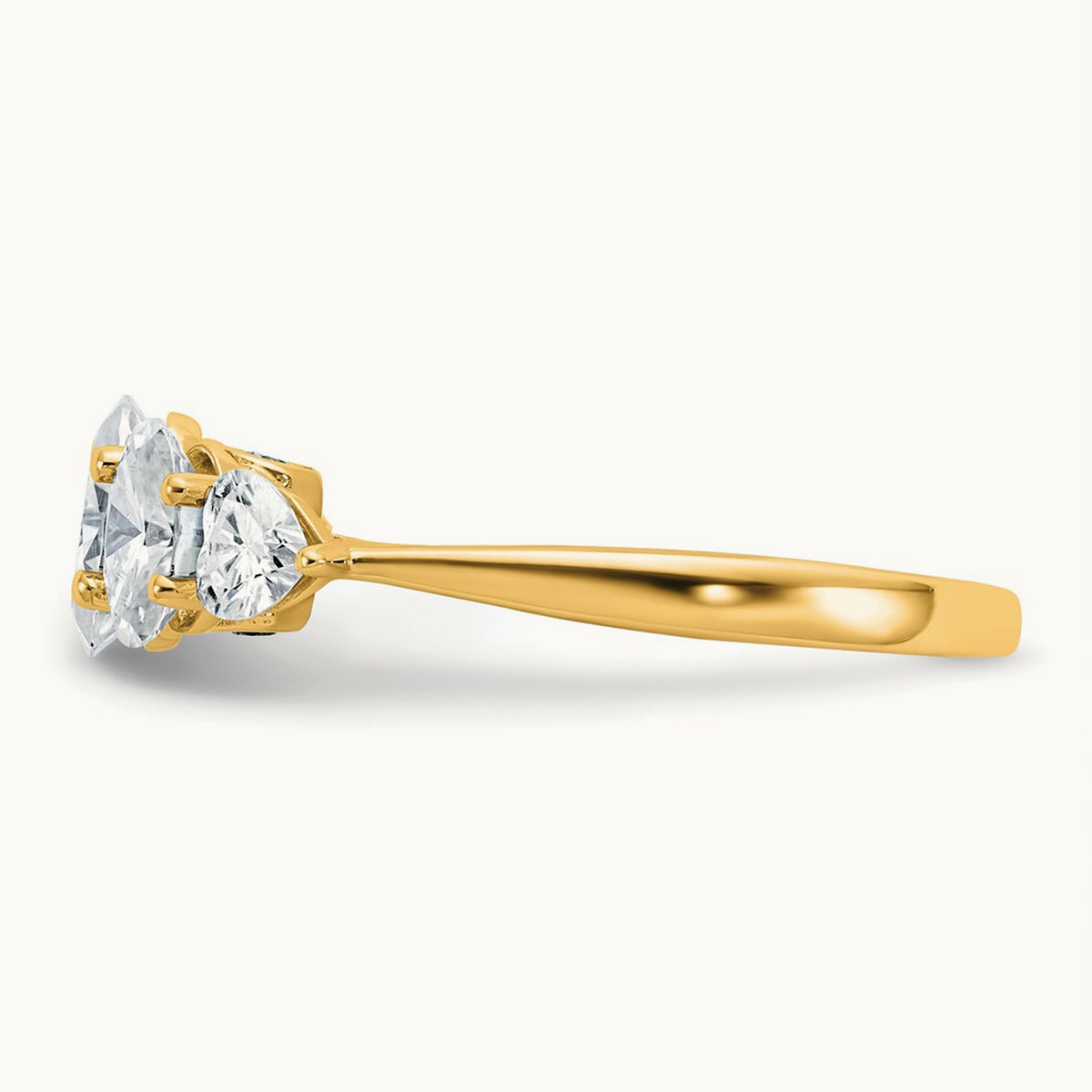 5 Stone Band, 2.00 ct tw Lab-Grown Diamond — 14K Yellow Gold