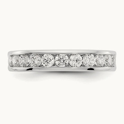 11- Stone Ladies Band Mounting, 2.6mm, 14K White Gold