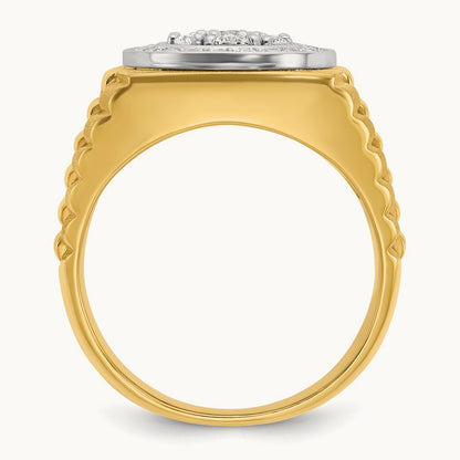 Men's Cluster Ring, 1.00 ct tw Lab-Grown Diamond