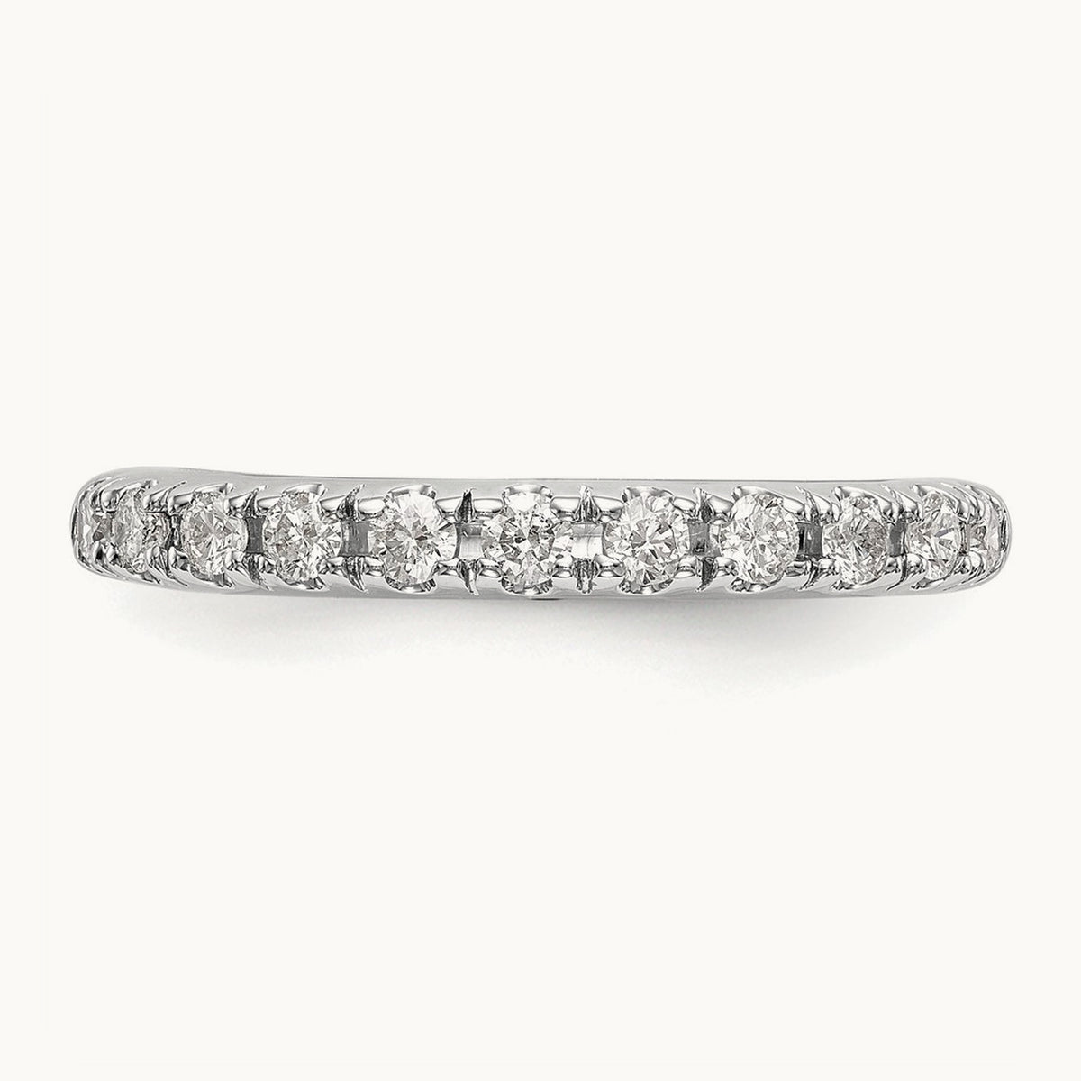 Diamond Wedding Band, 14K White Gold