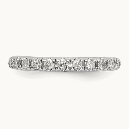 Diamond Wedding Band, 14K White Gold