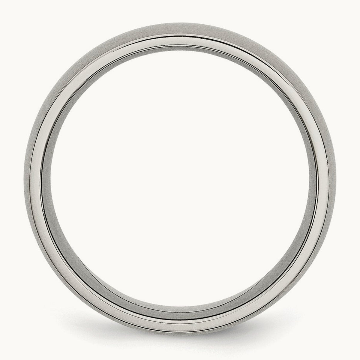 Brushed Half Round Band — 8mm