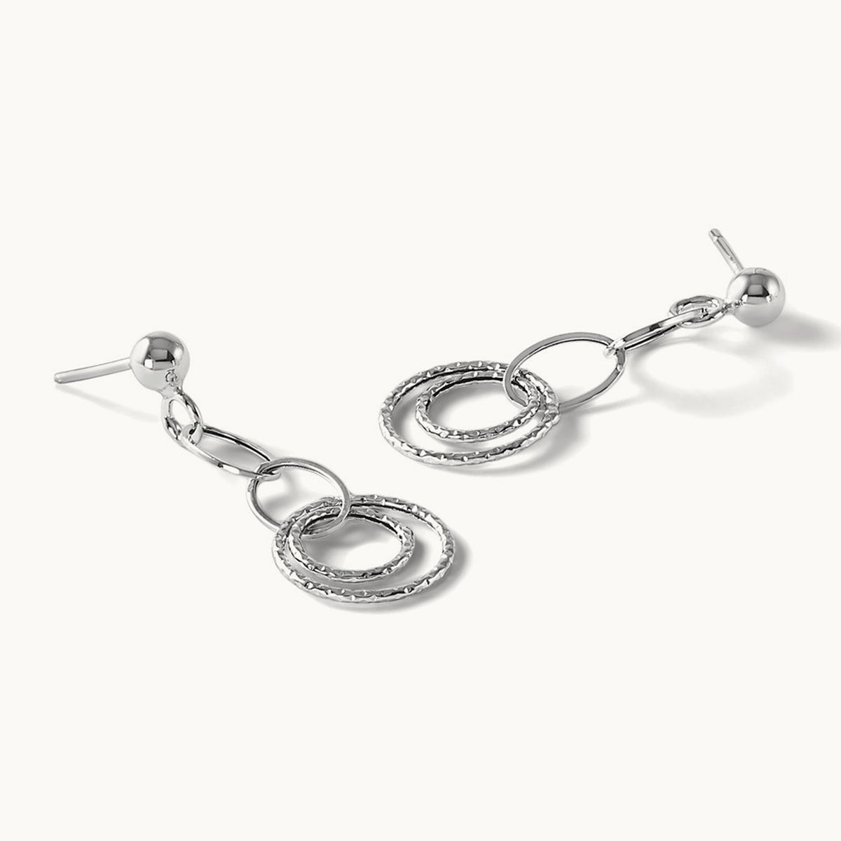 Post Dangle Earrings — Leslie's — 10K White Gold, 32mm
