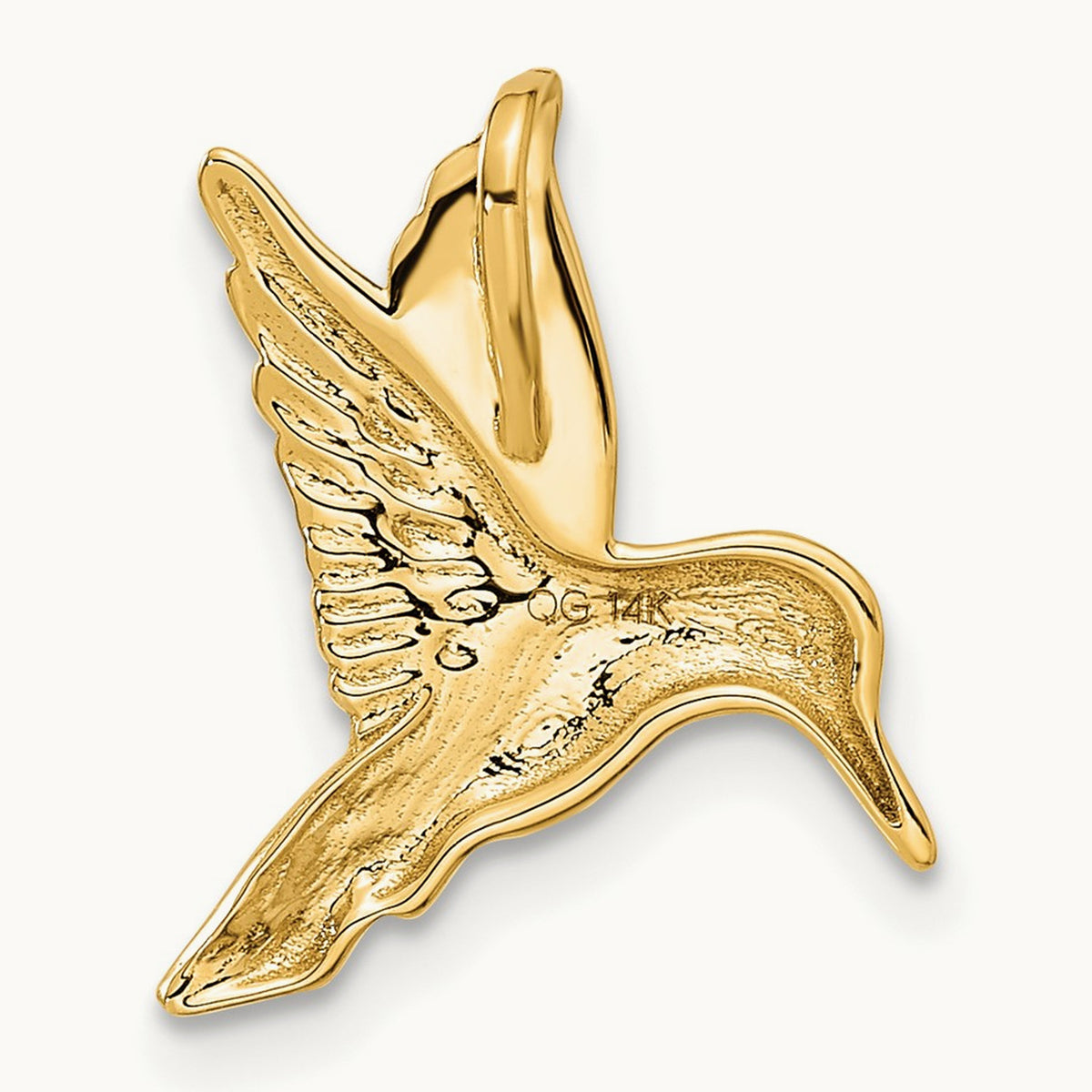 Hummingbird Chain Slide, 14K