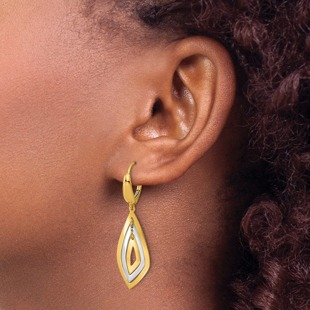 Polished Dangle Leverback Earrings — Leslie's — photo set