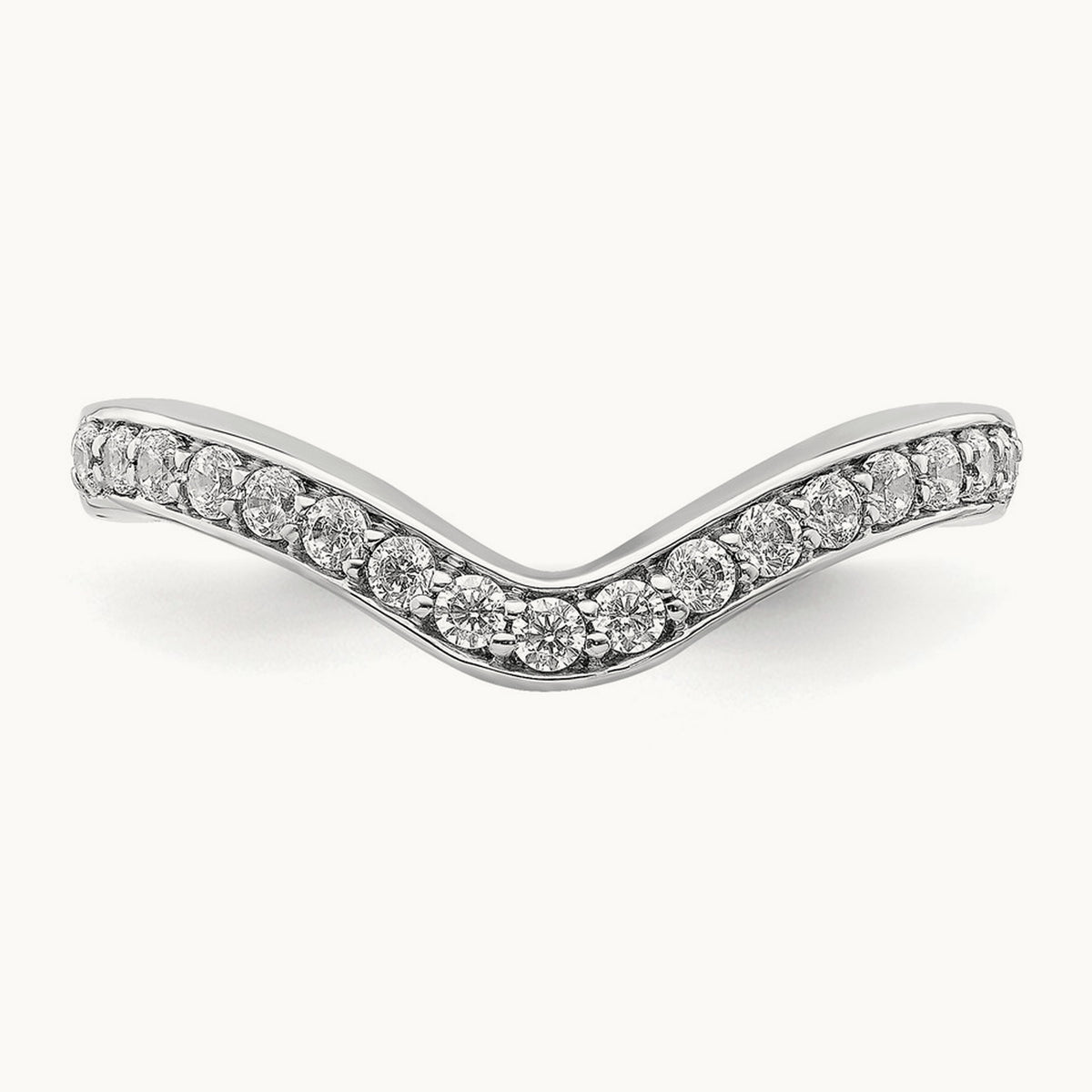 Diamond Ring Guard, 14K White Gold