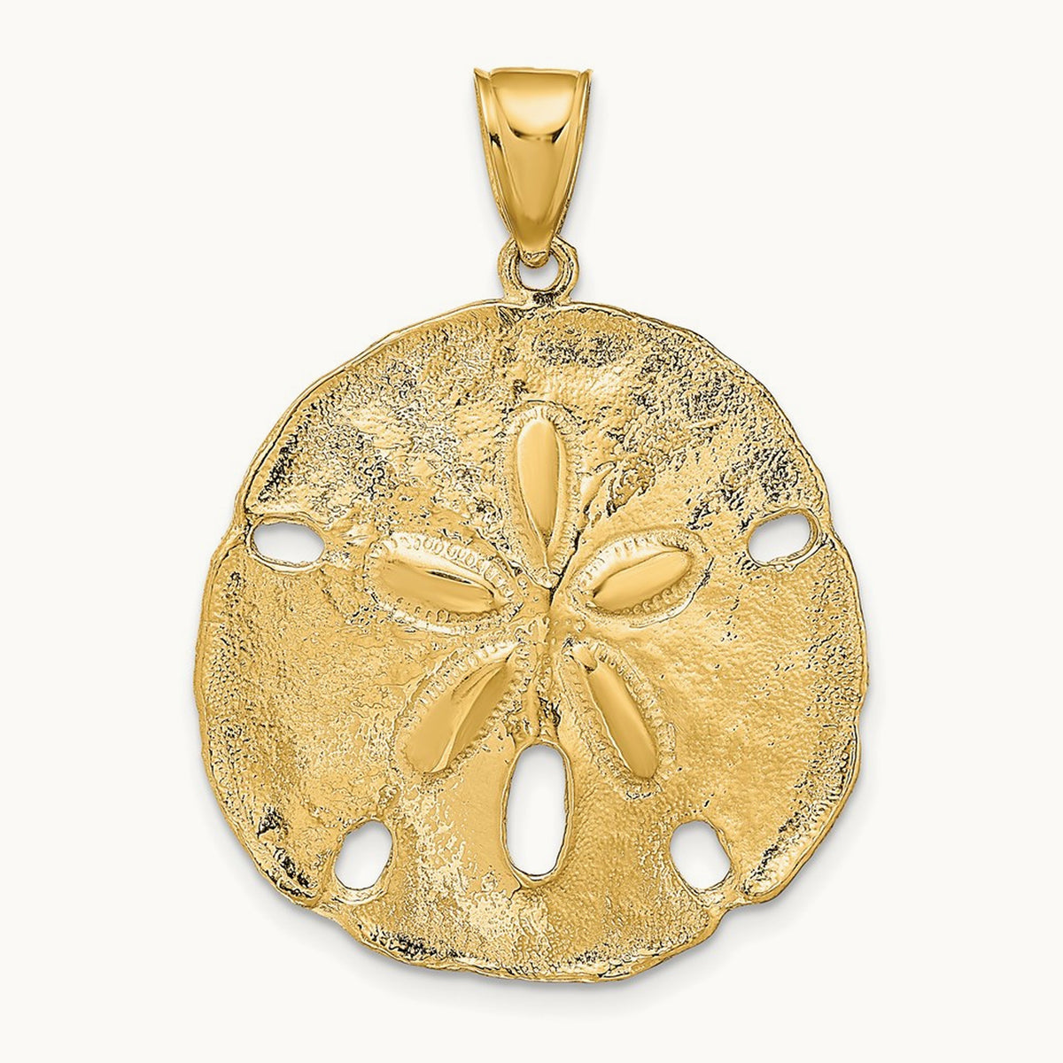 Sand Dollar Pendant, 14K