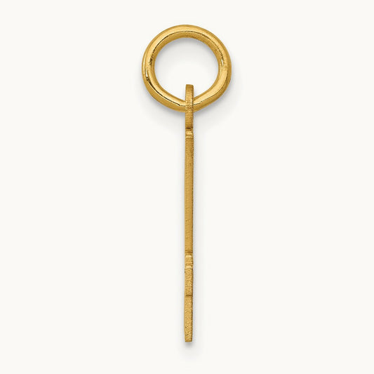 Small Elongated Number 94 Charm, 14K