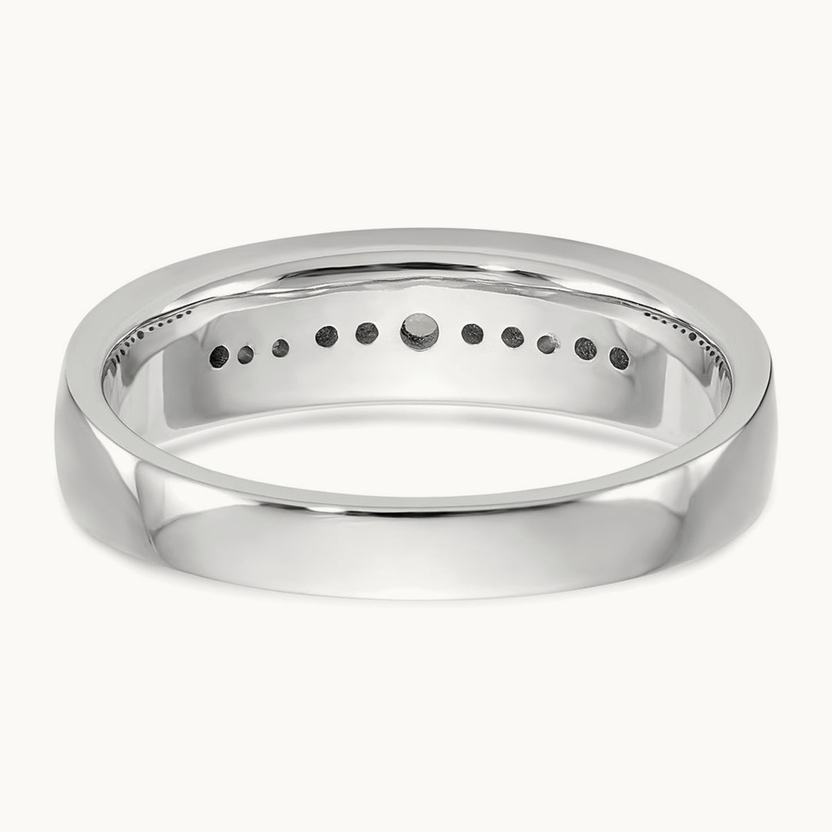 Diamond Men's Band, 0.25 ct tw — 14K White Gold