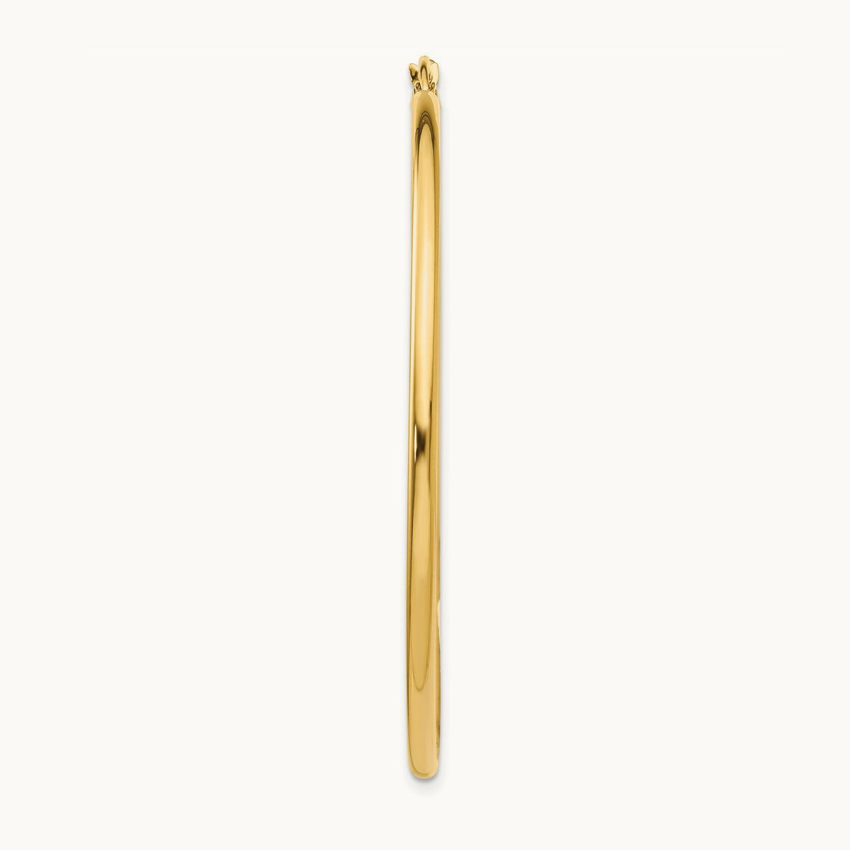 Single 14k Polished 2x50mm Lightweight Tube Hoop Earring