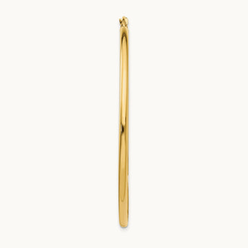 Single 14k Polished 2x50mm Lightweight Tube Hoop Earring