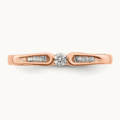 Diamond Ring, 14K Rose Gold