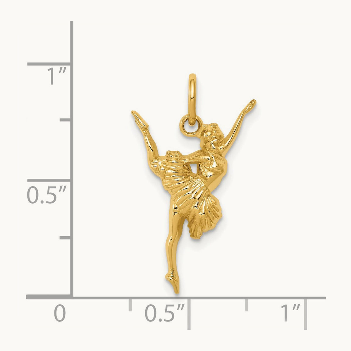 Ballerina Charm, 14K
