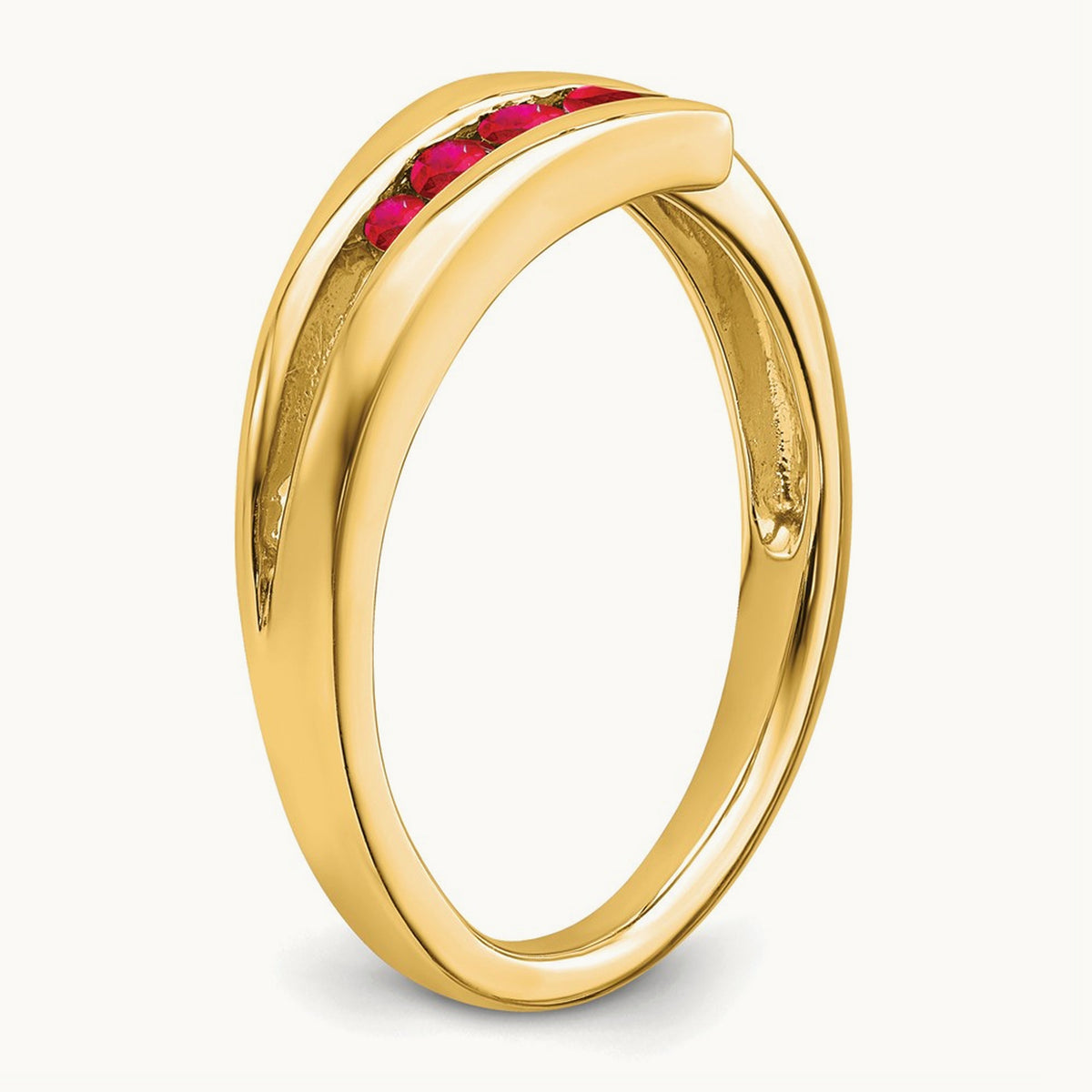 Ruby 4-stone Ring, 14K