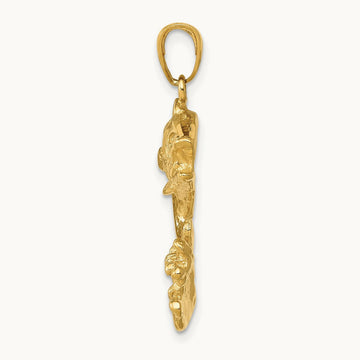 Polished Open-Backed Bass Fish Pendant — photo set