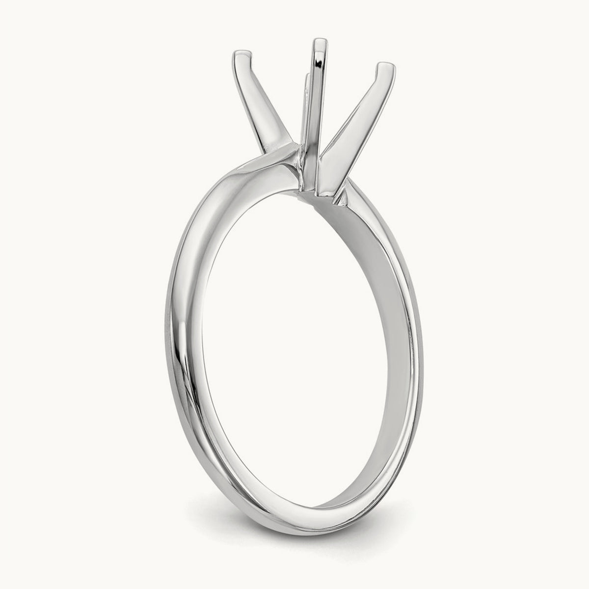 1ct. Lightweight Knife Edge 4-Prong Mounting, 14K White Gold