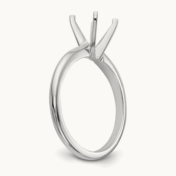 1/2ct. Lightweight Knife Edge 4-Prong Mounting, 14K White Gold