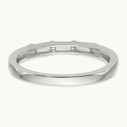 Diamond Wedding Band, 14K White Gold