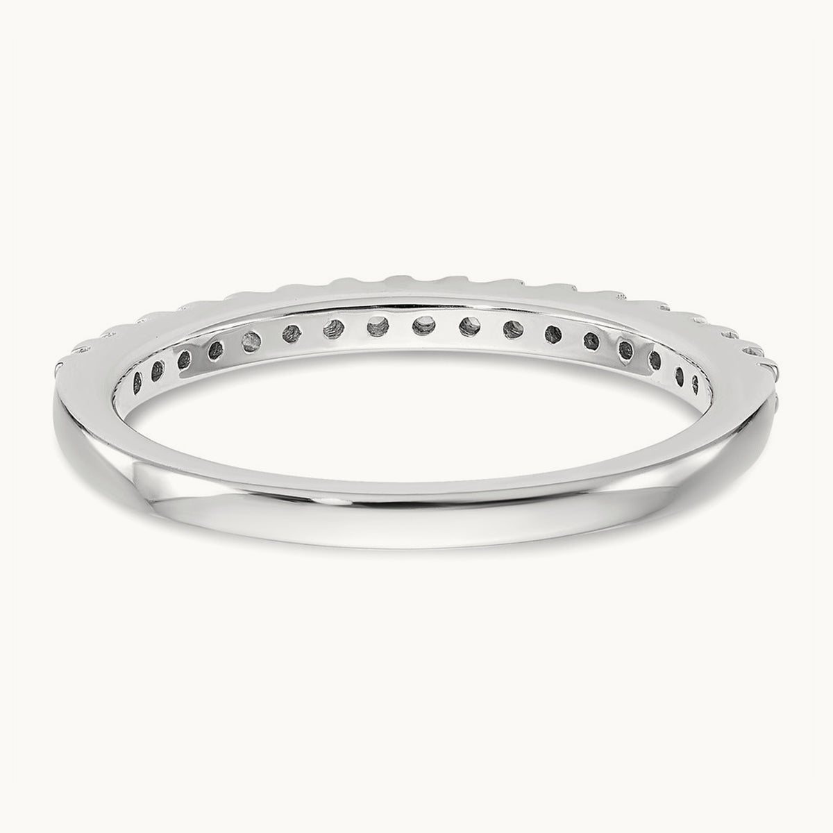 Diamond Wedding Band, 14K White Gold