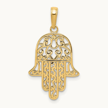 Filigree Chamseh Pendant — photo set