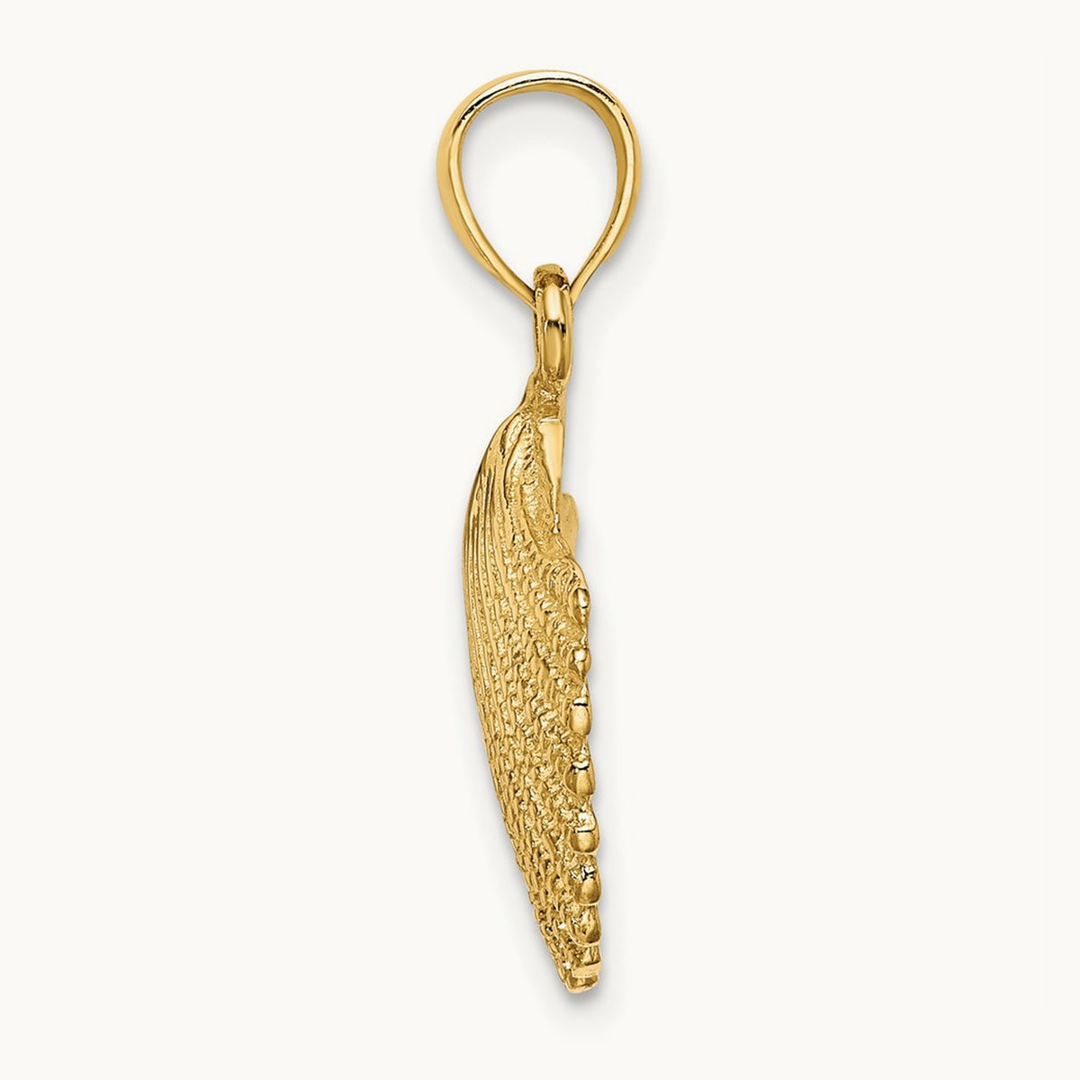 Scallop Shell Pendant, 14K