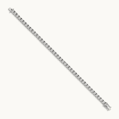 Illusion Setting Diamond Bracelet, 14K White Gold
