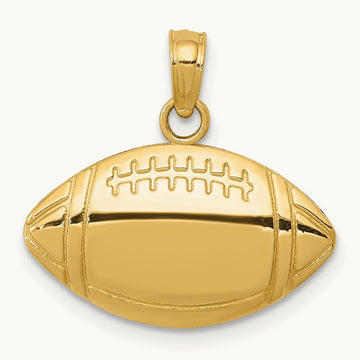Football Charm, 14K