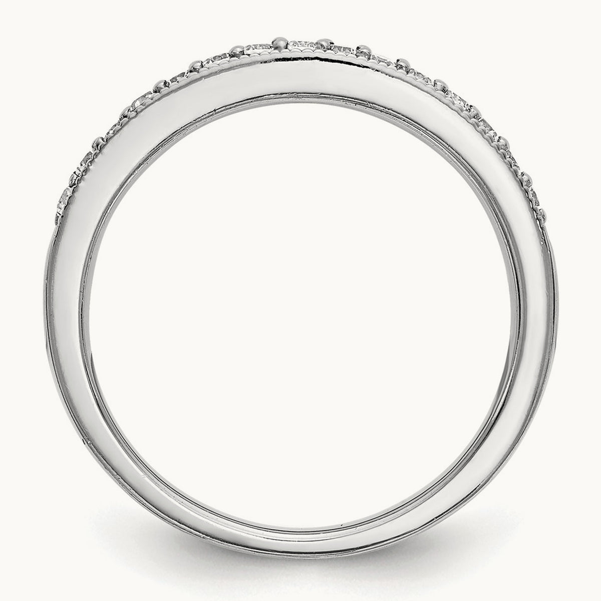 Diamond Band, 14K White Gold