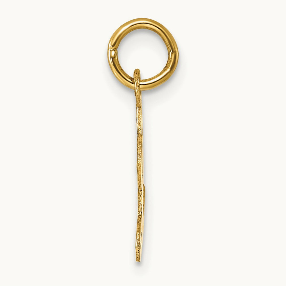 Small Script Letter L Initial Charm, 14K
