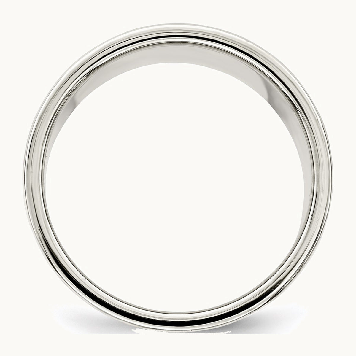 Sterling Silver 12mm Lightweight Flat Band