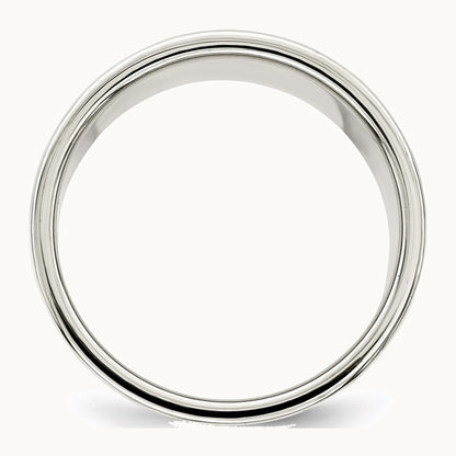 Sterling Silver 12mm Lightweight Flat Band