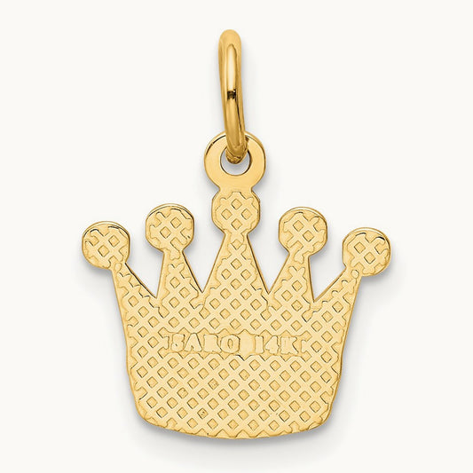 Kings Crown Charm, 14K