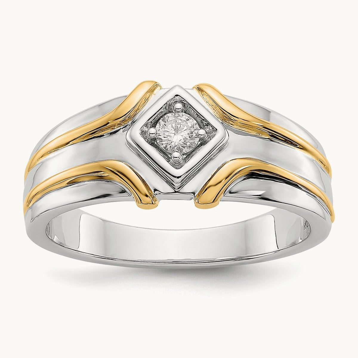 Men's Ring, 0.15 ct tw Lab-Grown Diamond