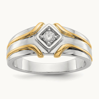 Men's Ring, 0.15 ct tw Lab-Grown Diamond