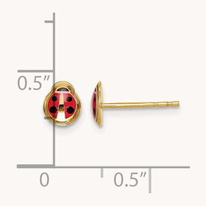 Madi K Enamel Ladybug Post Earrings — photo set