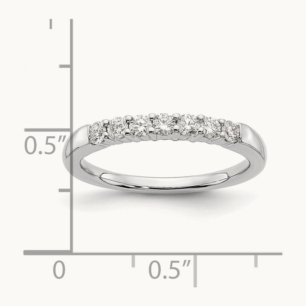 7-Stone Diamond Band — 14K Yellow Gold, 0.245 ct, 7