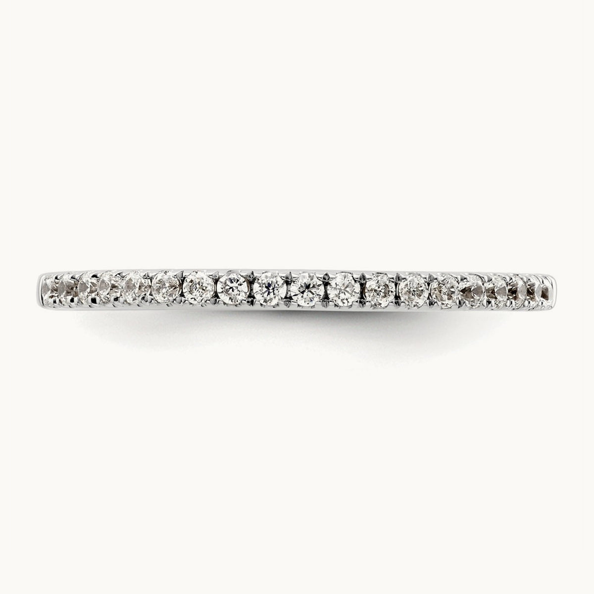 Diamond Wedding Band, 14K White Gold