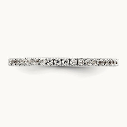Diamond Wedding Band, 14K White Gold