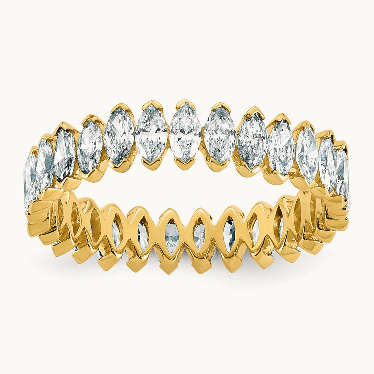 Marquise Eternity Ring, 1.75 ct tw Lab-Grown Diamond