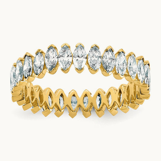 Marquise Eternity Ring, 1.75 ct tw Lab-Grown Diamond