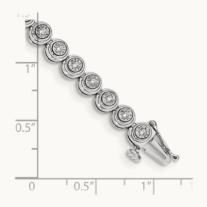 Circle Link Bracelet, 0.50 ct tw Lab-Grown Diamond
