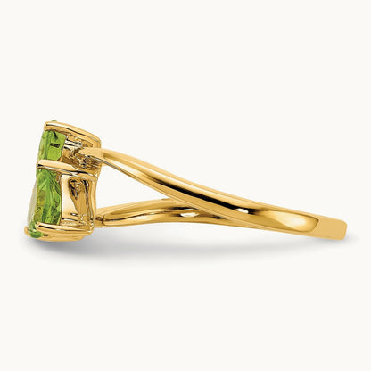 Heart Peridot ring — photo set