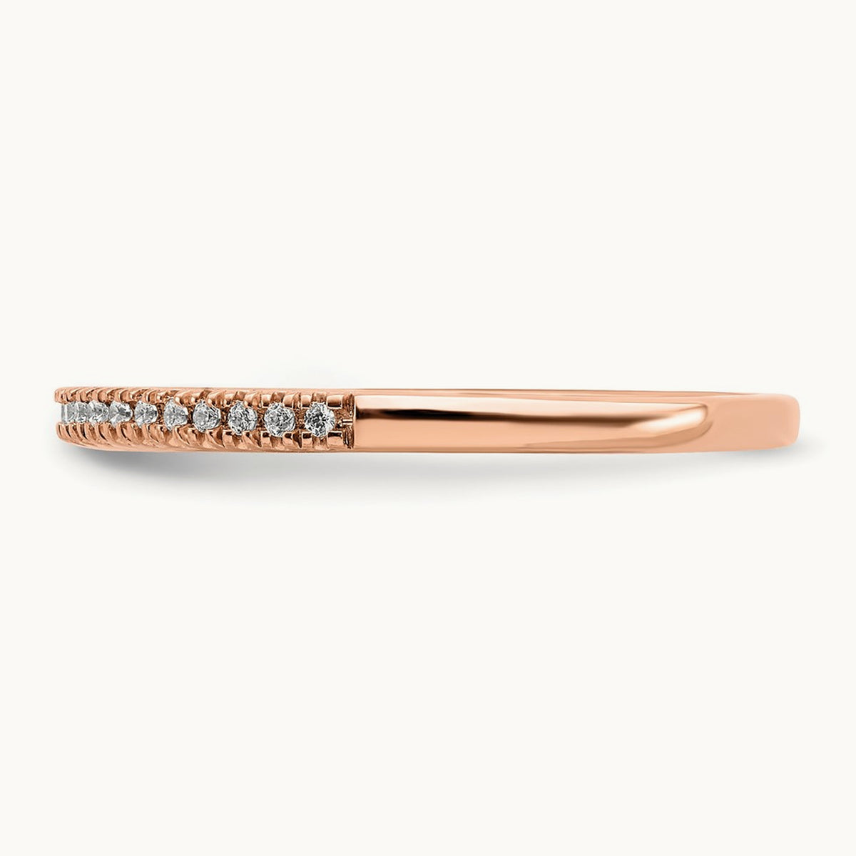 Petite Pavé Wedding Band — Standard, 7