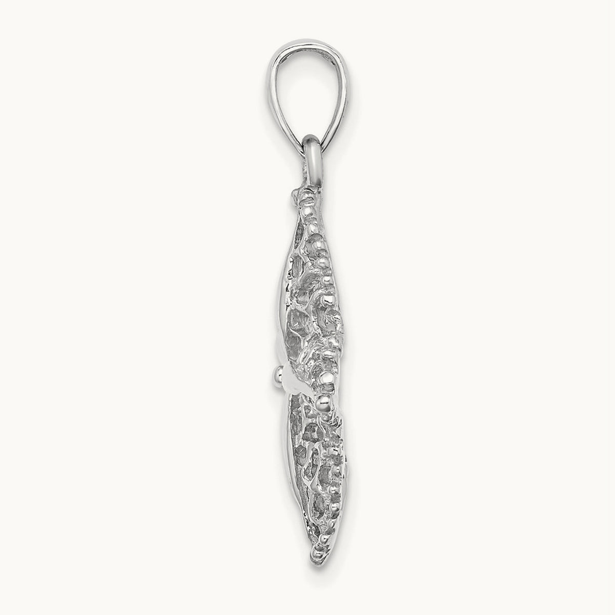 Starfish Filigree Charm — 14K White Gold