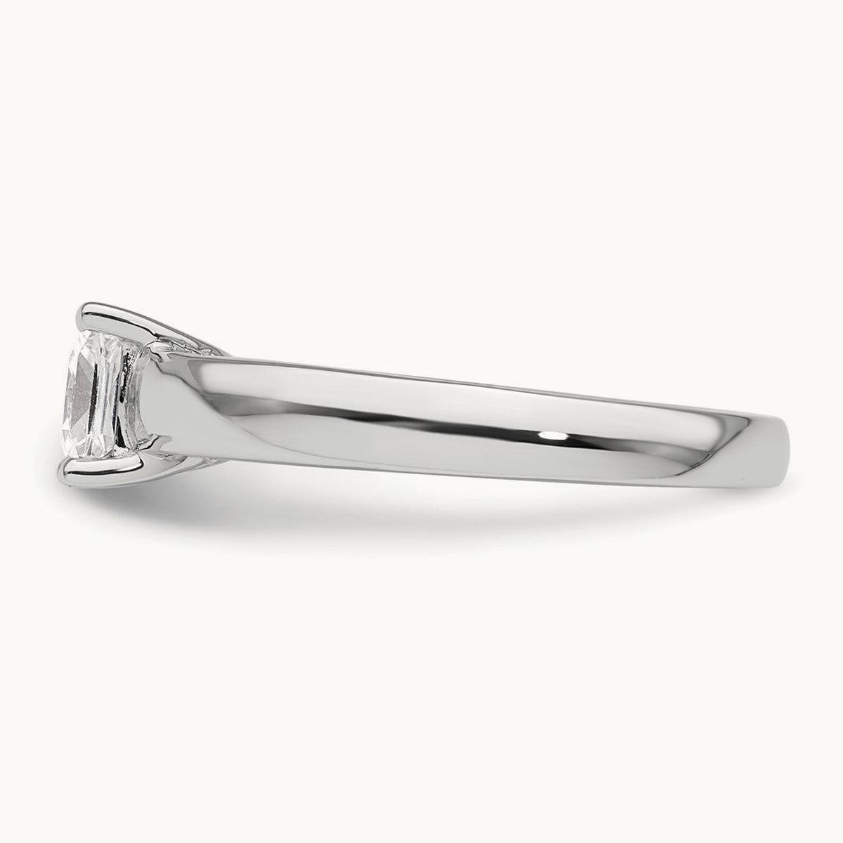 Square Solitaire Engagement Ring Mounting