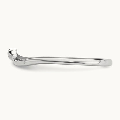 Contoured Band, 14K White Gold