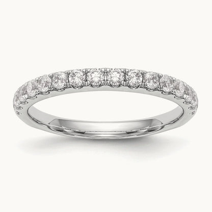 Diamond Wedding Band, 14K White Gold
